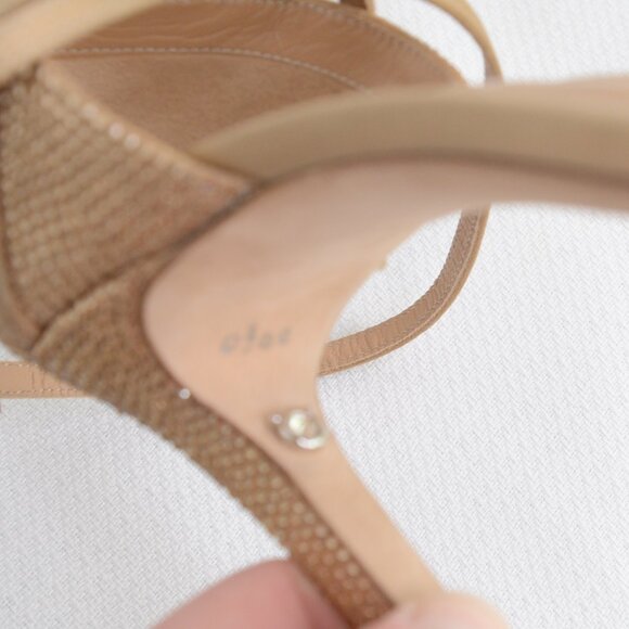 NWOB Salvatore Ferragamo Ines X5 Crystal Embelished Ankle Strap Heels Sz 9.5 - Picture 10 of 10